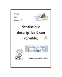 CSA - Statistique descriptive à une variable